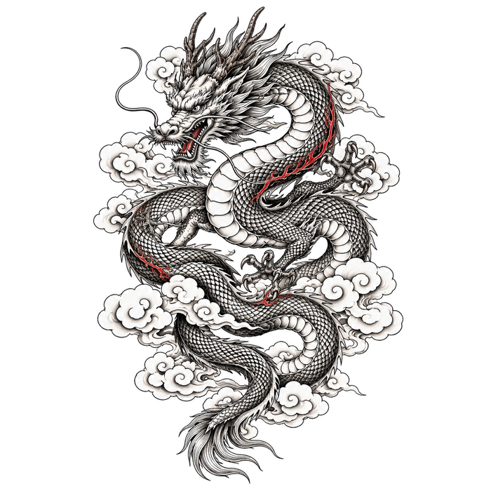 Dragon tattoo from the Japanese Mafia bundle